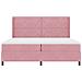 Letto a molle con materasso Rosa 200 x 200 cm Velluto - Foto miniatura 7