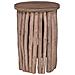 Pouf Naturale 30 x 30 x 45 cm Legno di teak solido - Foto miniatura 4