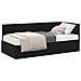 Struttura Letto Angolare con Materasso 2 pcs Nero Velluto - Foto miniatura 1