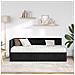Struttura Letto Angolare con Materasso 2 pcs Nero Velluto - Foto miniatura 3