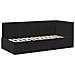 Struttura Letto Angolare con Materasso 2 pcs Nero Velluto - Foto miniatura 6