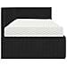 Struttura Letto Angolare con Materasso 2 pcs Nero Velluto - Foto miniatura 8
