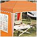Tenda per feste a pop-up 288 x 288 x 245 cm Arancione - Foto miniatura 4