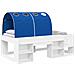 Letto con Tunnel 4 pcs Bianco e Blu Legno ingegnerizzato - Foto miniatura 1