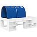 Letto con Tunnel 4 pcs Bianco e Blu Legno ingegnerizzato - Foto miniatura 3