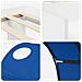 Letto con Tunnel 4 pcs Bianco e Blu Legno ingegnerizzato - Foto miniatura 9