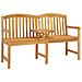 Panchina in legno intagliata a mano Naturale 150,5 x 60 x 95 cm - Foto miniatura 1