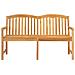 Panchina in legno intagliata a mano Naturale 150,5 x 60 x 95 cm - Foto miniatura 4