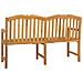 Panchina in legno intagliata a mano Naturale 150,5 x 60 x 95 cm - Foto miniatura 6