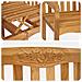 Panchina in legno intagliata a mano Naturale 150,5 x 60 x 95 cm - Foto miniatura 7