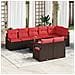 Set di divani 9 pcs Marrone polyrattan - Foto miniatura 2