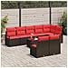 Set di divani 9 pcs Marrone polyrattan - Foto miniatura 3
