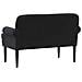 Loveseat con bottoni imbottiti Nero 120 x 66 x 78 cm - Foto miniatura 5