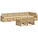 Set di divani da esterno 8 pcs Bianco e Beige - Foto miniatura 1