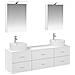 Set di mobili per il bagno 5 pcs Bianco - Foto miniatura 1