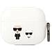 Karl Lagerfeld Klacapsilkcw Custodia Airpods Pro Bianca /bianche Silicone Karl & Choupette - Foto miniatura 3