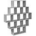 Scaffale da parete Sonoma grigio 120 x 20 x 136 cm - Foto miniatura 1
