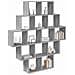 Scaffale da parete Sonoma grigio 120 x 20 x 136 cm - Foto miniatura 3