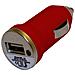 Adattatore Autoaccendisigari Caricabatterie Auto - Rosso - Usb - Foto miniatura 1