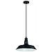 Lampada Soffitto Antiq Nero Con Paralume - Foto miniatura 4