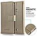 Custodia Compatibile Con Nokia Lumia 625 In Marrone Cappuccino - Coperchio Protettiva Con Chiusura Magnetica, Funzione Stand E Tasca Per Le Carte - Foto miniatura 5