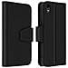 Custodia Iphone Xr Porta Carte In Pelle Funzione Stand Premium Nero - Foto miniatura 1