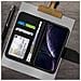 Custodia Iphone Xr Porta Carte In Pelle Funzione Stand Premium Nero - Foto miniatura 3