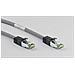 Goobay - Patch-kabel - Rj-45 (m) Bis Rj-45 (m) - 10 M - Sftp, Pimf - Cat 8.1 - Halogenfrei, Geformt, Ohne Haken, Verseilt - Grau (55141)  - Foto miniatura 5
