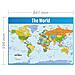 Mappa Del Mondo Geografia Poster Gloss Paper Misura 850 Millimetri X 594 Millimetri (a1) Geografia Aula Poster Grafici Istruzione Di Daydream Education - Foto miniatura 2