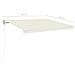 Tenda Automatica con Sensore Vento e LED 450x350 cm Crema - Foto miniatura 2