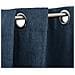 Tende Oscuranti Effetto Lino Con Occhielli 2 Pz Blu 140x175 Cm - Foto miniatura 4