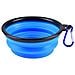 Pieghevole Corsa Del Cane Del Silicone Del Gatto Ciotola Portatile Pet Food Water Bowl Nutrire Abbeveratoio Acqua Portatile Bevitore Con Acqua Gancio Facile Da Trasportare Risparmio Di Spazio. (1 Pz) (s-blu)  - Foto miniatura 1