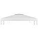 Copertura Superiore Per Gazebo A 2 Strati 310 G / m? 4x3 M Bianca - Foto miniatura 6