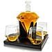 Decanter Per Whisky - Globe - Set Caraffa Per Whisky Di Lusso - 0,9 L - Decanter - Set Per Whisky - Include 4 Pietre Per Whisky In Acciaio Inossidabile, 2 Bicchieri Da Whisky - Foto miniatura 1