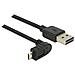 83849, USB A, Micro-USB B, Maschio / maschio, Dritto, Ad angolo, Oro - Foto miniatura 1