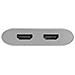 Adattatore video - USB-C Maschio a HDMI Femmina - Argento - Supporto - Foto miniatura 2
