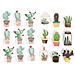 18 Adesivi 3d Cactus - Foto miniatura 1