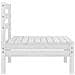 Set Divani Da Giardino 5 Pz Bianco In Legno Massello Di Pino - Foto miniatura 4