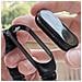Cinturino Per Xiaomi Mi Band 6 Et5 Maglie In Acciaio Chiusura A Farfalla Nero - Foto miniatura 2