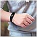 Cinturino Per Xiaomi Mi Band 6 Et5 Maglie In Acciaio Chiusura A Farfalla Nero - Foto miniatura 5