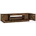 Mobile Porta TV con Luci LED Rovere Fumo 160x35x40 cm - Foto miniatura 4