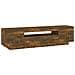 Mobile Porta TV con Luci LED Rovere Fumo 160x35x40 cm - Foto miniatura 5