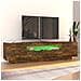 Mobile Porta TV con Luci LED Rovere Fumo 160x35x40 cm - Foto miniatura 7