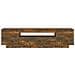 Mobile Porta TV con Luci LED Rovere Fumo 160x35x40 cm - Foto miniatura 8