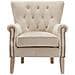 Sedia Accento In Twill Beige - Foto miniatura 3
