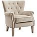 Sedia Accento In Twill Beige - Foto miniatura 1