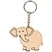 Portachiavi In Legno A Forma Di Elefante - Foto miniatura 1