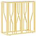 Tavolino Consolle Oro 70x30x70 Cm In Acciaio Inox E Vetro - Foto miniatura 2