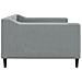 Letto Da Giorno Grigio Chiaro 100x200 Cm In Tessuto - Foto miniatura 3