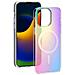 Cover Ibrida Magsafe Con Riflessi Olografici Per Iphone 15 Pro Max, Multicolore - Foto miniatura 1